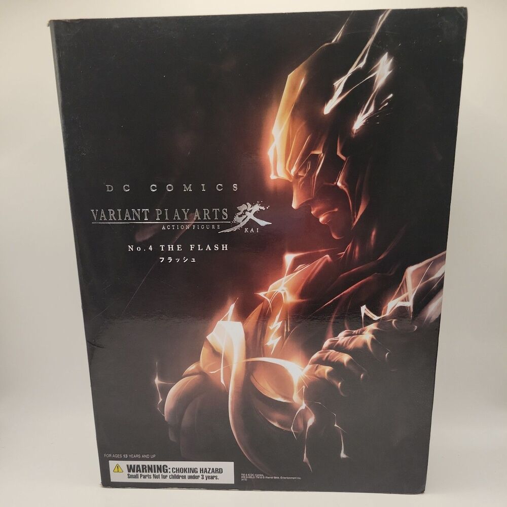 DC Comics Variant Play Arts No. 4 The Flash Kai 10" Action Figure New Authentic
